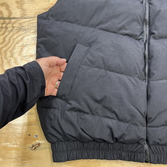 Cinch Down Filled Puffer Vest Black Men’s Medium Western Cowboy Full Zip - Picture 9 of 12